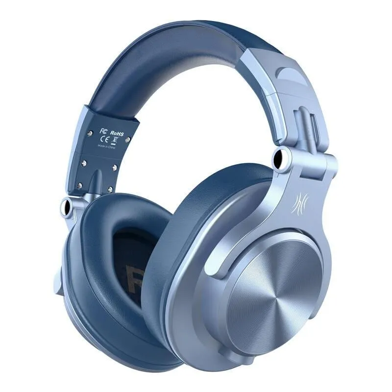 Auriculares OneOdio A70 sem fios Bluetooth 5.2 com cancelamento de ruído azul