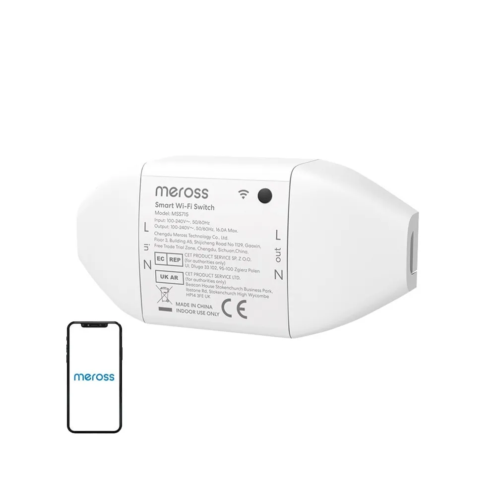 Meross Interruptor inteligente Smart WiFi MSS715MA-UN