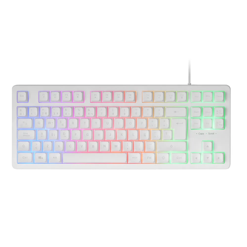 Teclado Gaming com Fios MARS GAMING MK023 (Espanhol - Branco)
