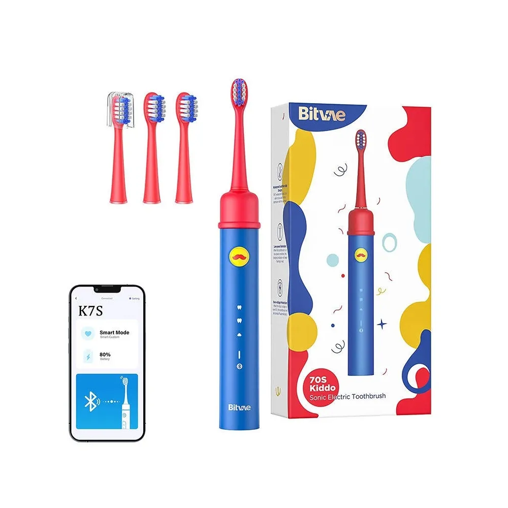 Escova de Dentes Eléctrica BVK7S p/ Crianças (Azul) - BITVAE