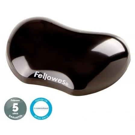 Apoio de Pulso Crystal Gel Fellowes Preto