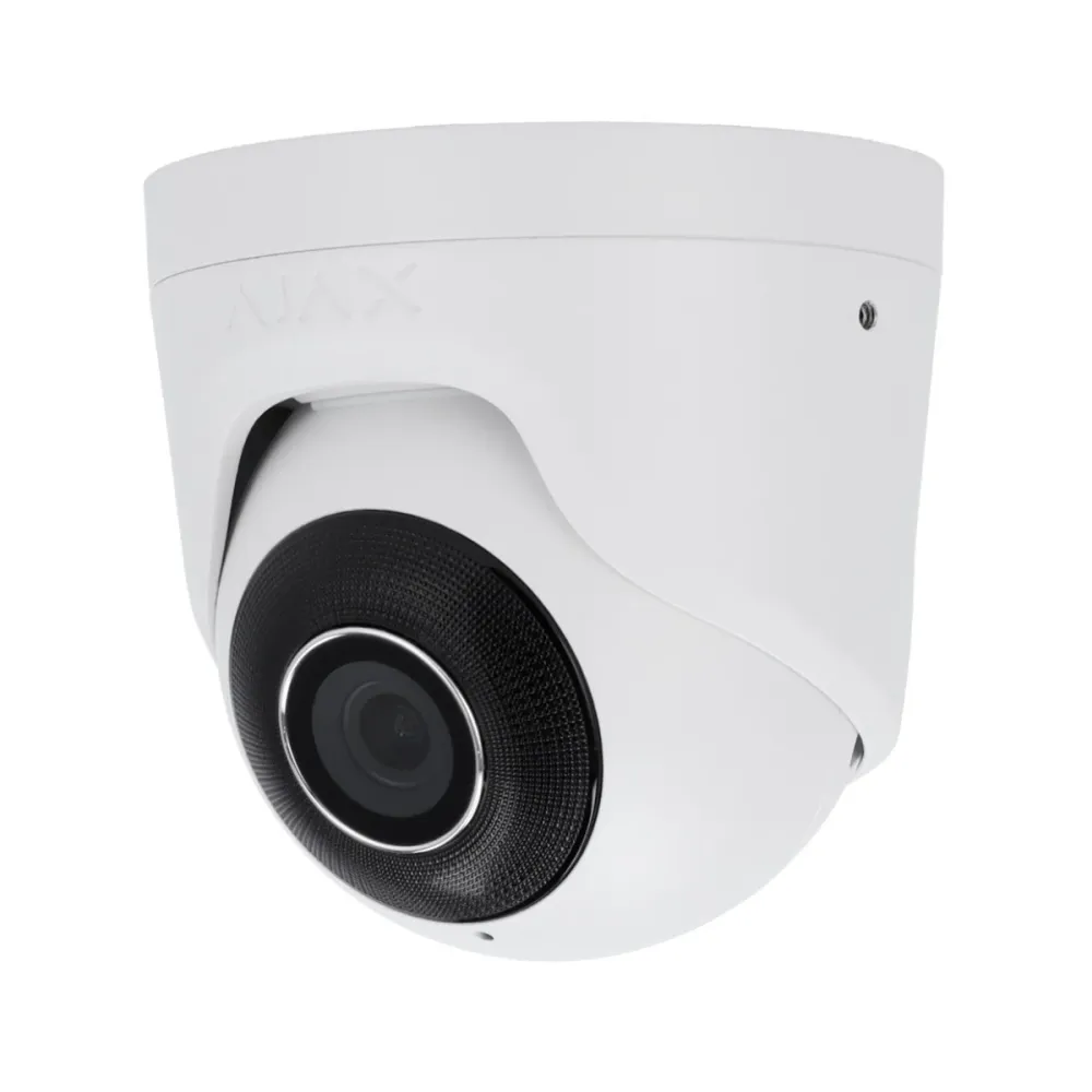 Câmara de Segurança IP Ajax Turret PoE 8MP 4mm Exterior IP65 - AJ-TURRETCAM-8-0400-W