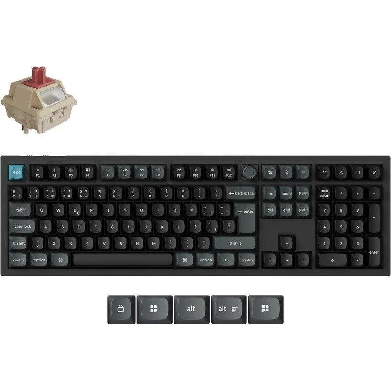 Teclado Keychron Q6 Ultra 8K mecânico full-size wireless RGB Hot-Swappable