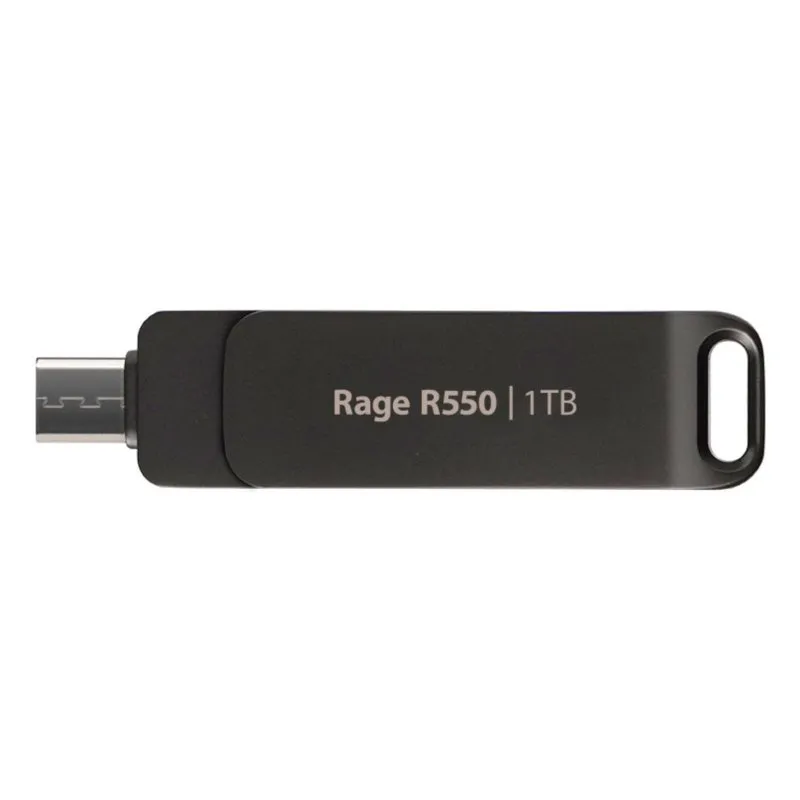 Pen USB Patriot Rage R550 1 TB USB Type-A e Type-C 3.2 Gen 1 Preto