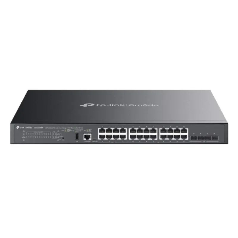 Omada 24-Port Gigabit Stackable Lite L3 Managed PoE++ Switch with 4 10G Slots