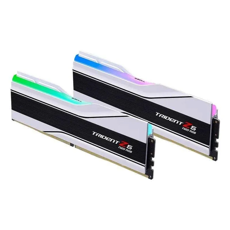 Memória RAM UDIMM G.SKILL Trident Z5 Neo RGB 32GB (2x16GB) DDR5-6000MHz (AMD Expo/Intel XMP) CL28 (28-36-36-96) 1.40V Branca