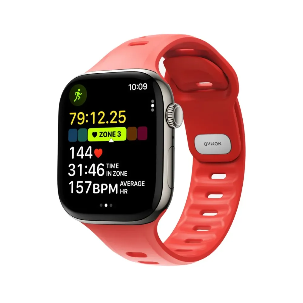 Bracelete Nomad Desportiva Ritmica Apple Watch 45/46mm Coral