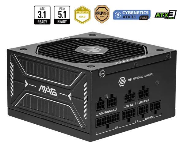 Fonte MSI MAG A750GLS 750W 80Plus Gold Modular