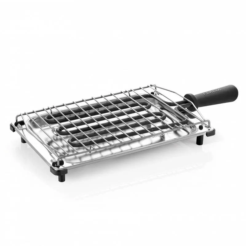 Grelhador Elétrico Flama 422FL Inox 2000W 290x220mm Mesa Dobrável