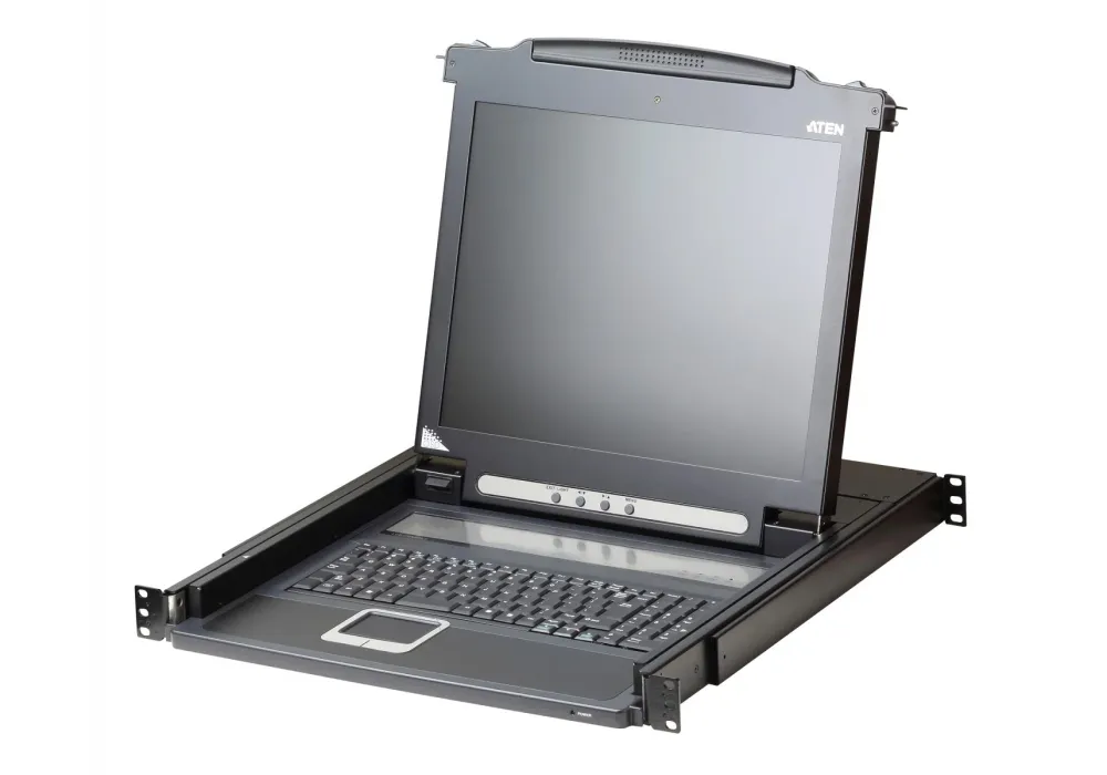 Aten CL1000M-ATA-DNG PS/2 VGA 17" LCD Consola com CL1000M-ATA-DNG