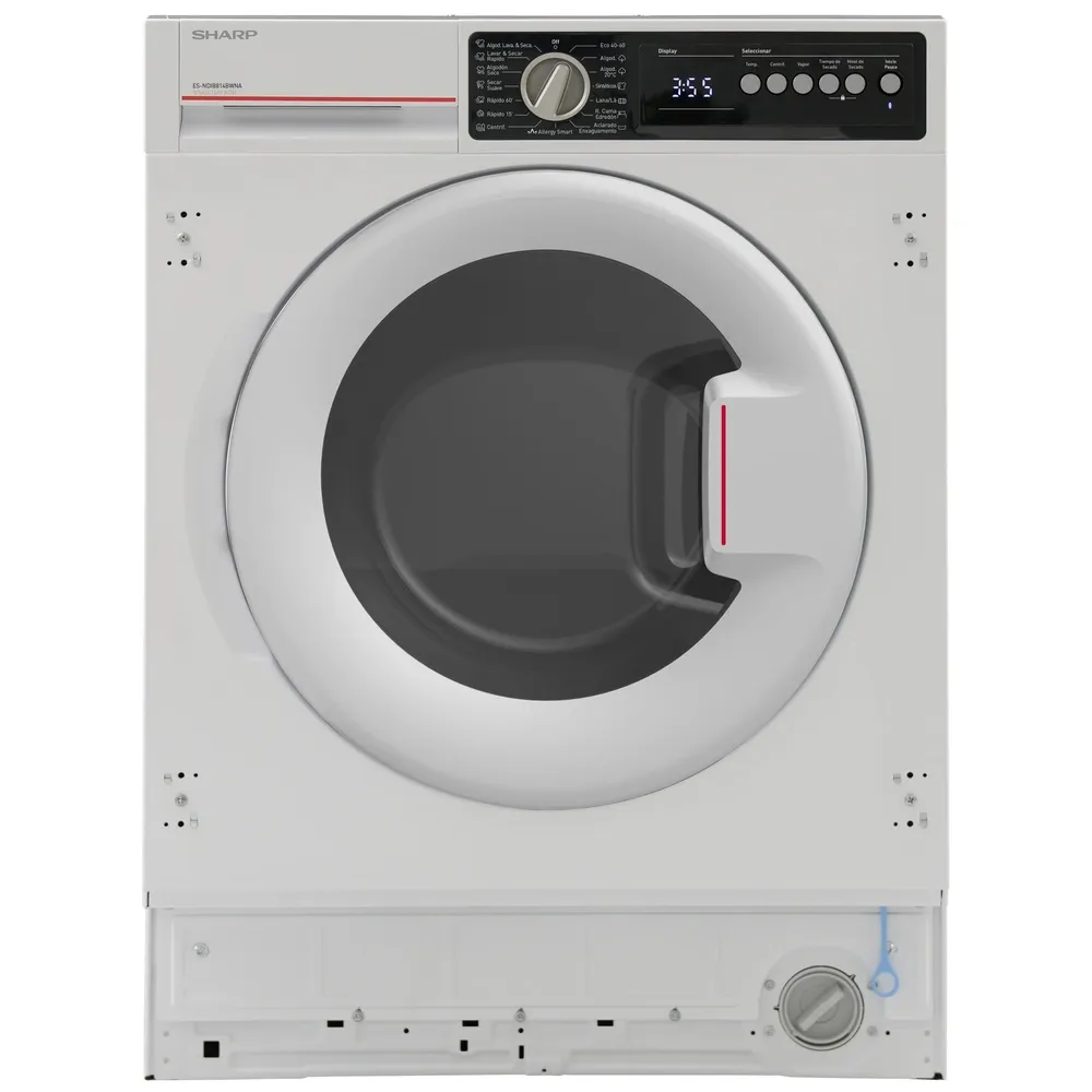 MÁQUINA DE LAVAR E SECAR ROUPA SHARP ESNDIB814BWNAES 8/5K