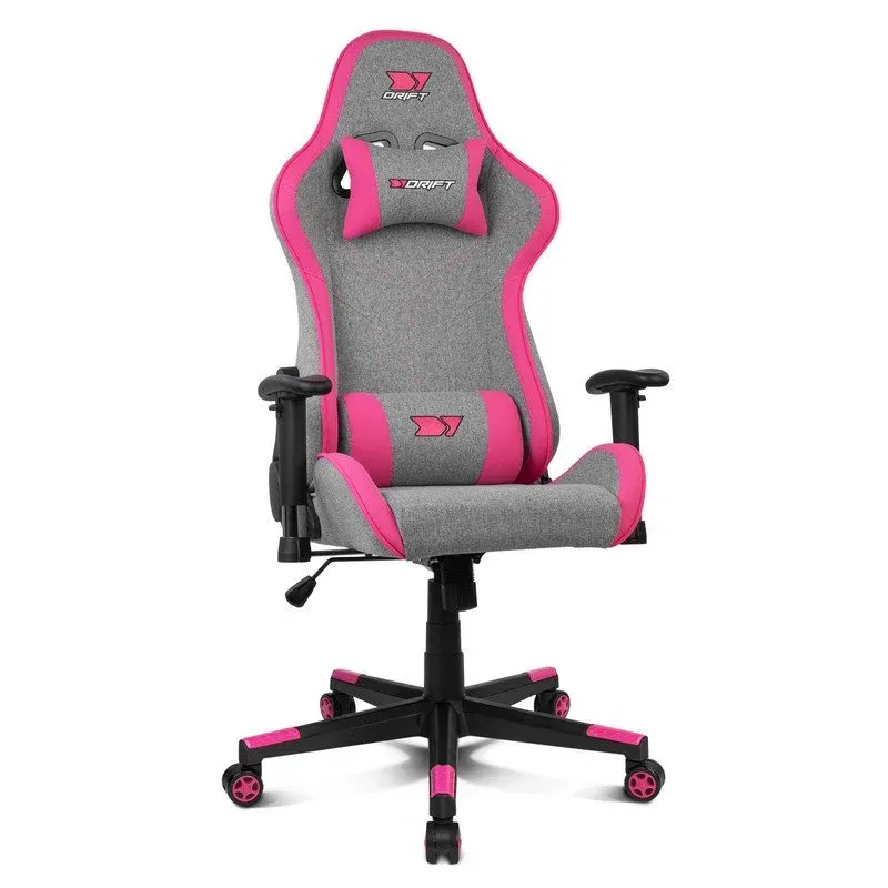 Cadeira Gaming Drift DR90 Pro Cinzenta/Rosa