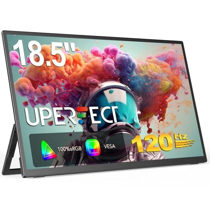 Monitor Uperfect 18,5" FullHD 120Hz IPS Portátil 100% sRGB VESA