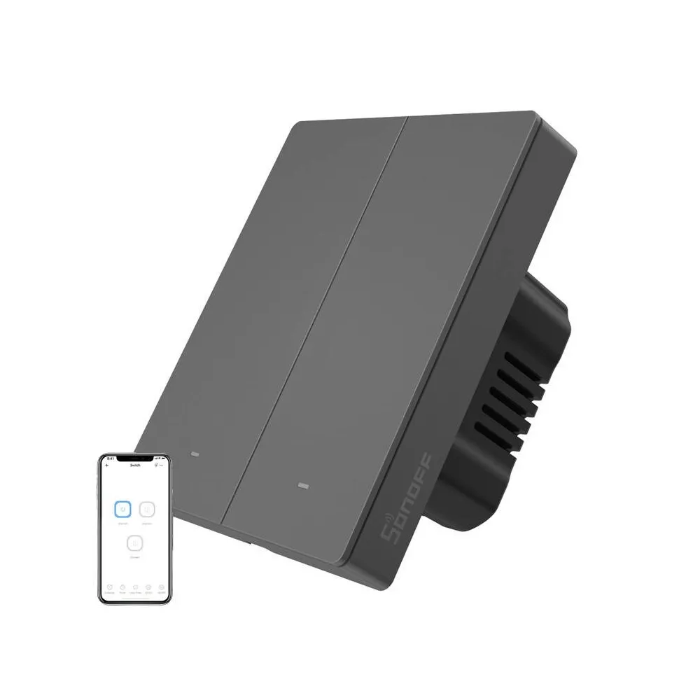 Sonoff Smart WiFi parede M5-2C-80 2 canais para moldura
