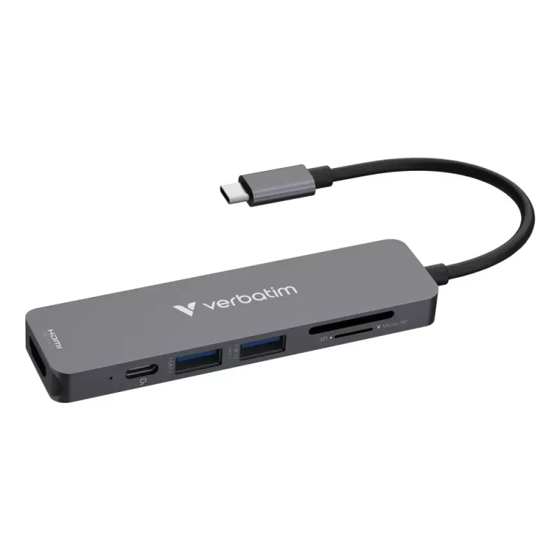 VERBATIM DOCK 4K USB-C 1xHDMI 1xUSB-C PD 1xUSB-A 3.2 1XUSB-A 2.0 CR PD100W