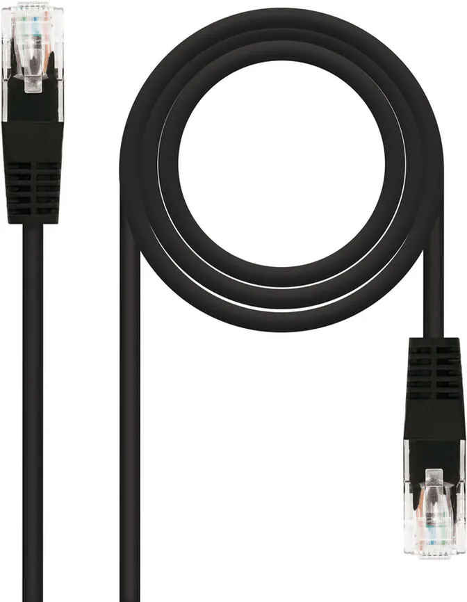 Cabo de Rede Nanocable RJ45 UTP CAT.5E AWG24 2 M Preto