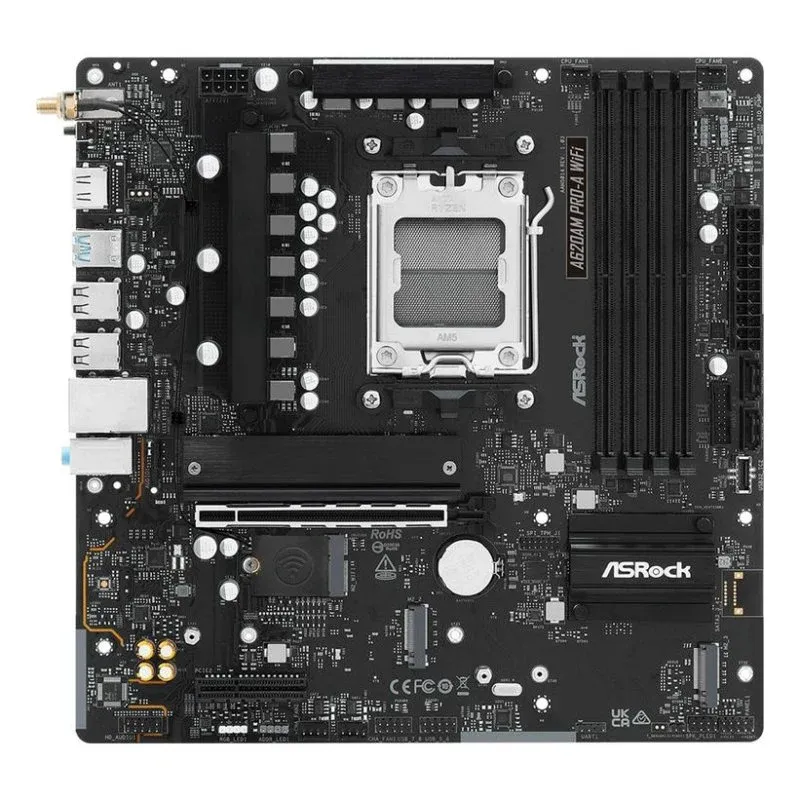 Motherboard Asrock A620AM PRO-A WIFI AMD A620 Socket AM5 DDR5 Micro ATX WiFi 6E RGB