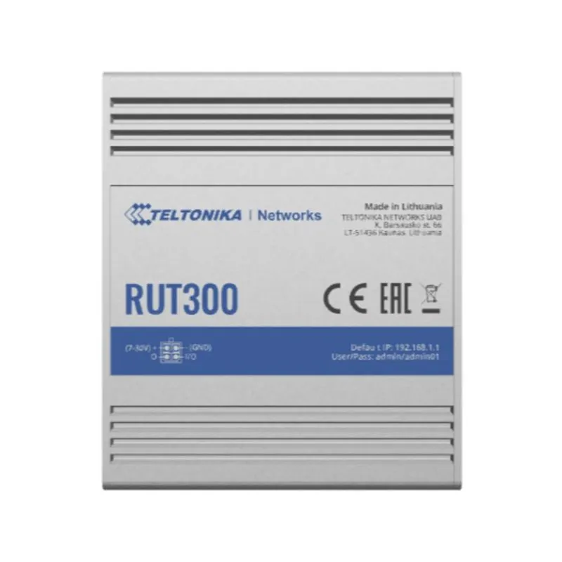 Router Teltonika RUT300 Ethernet Fast Ethernet 5 Portas Gestão Remota QoS