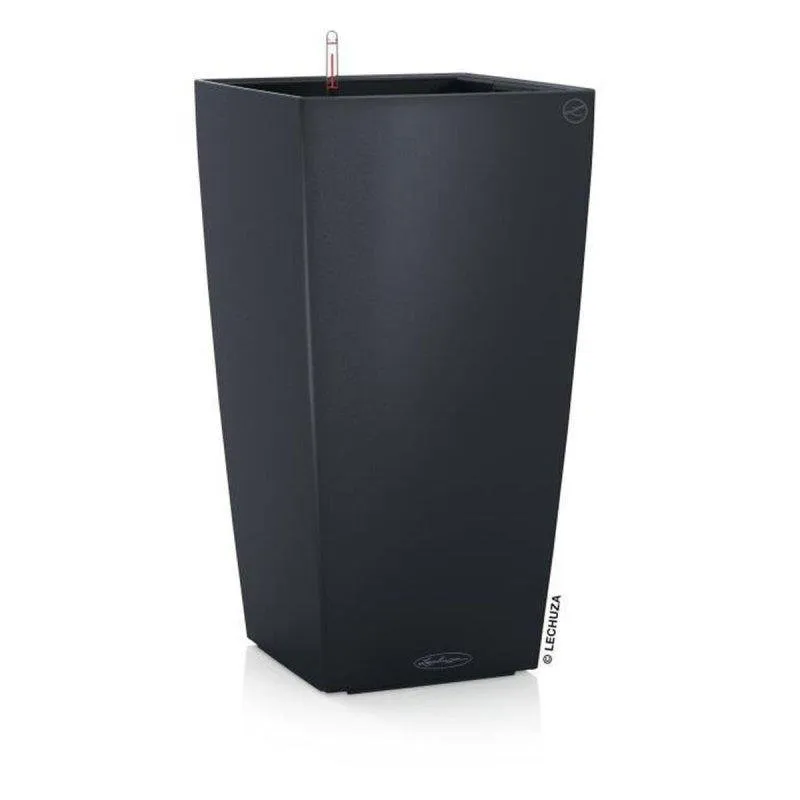 Vaso LECHUZA Cubico Color 40 Cinzento Ardoise 40x40x75cm Autorregulado 31L