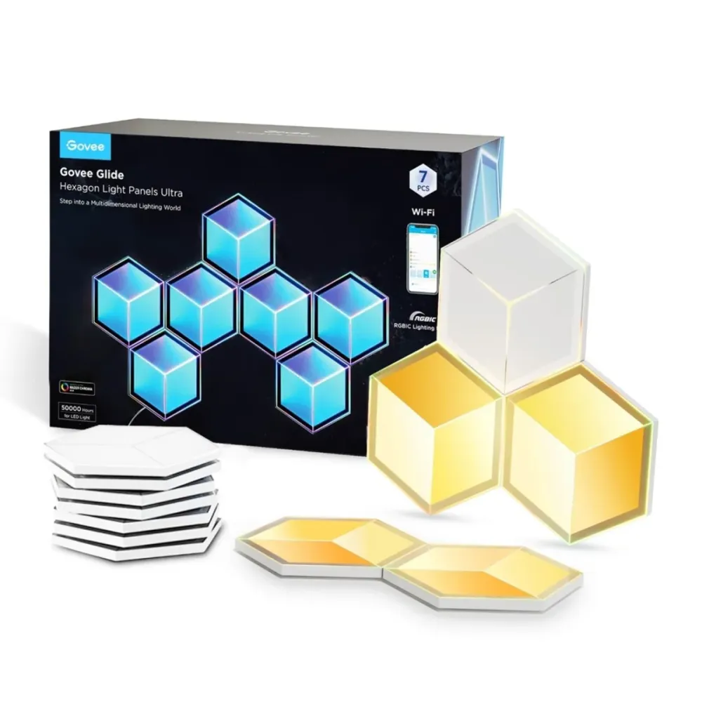 Painéis de Luz LED Govee H606A Glide Hexagon Light Panels Ultra