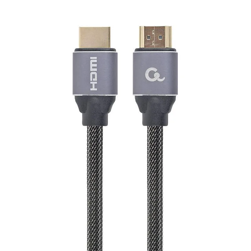 Cabo HDMI 2.0 4K 60Hz Gembird CCBP-HDMI-1M Premium Series Braided com Ethernet 1m Preto