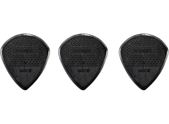 Dunlop Nylon Max Grip Jazz III Stiffo pack 3