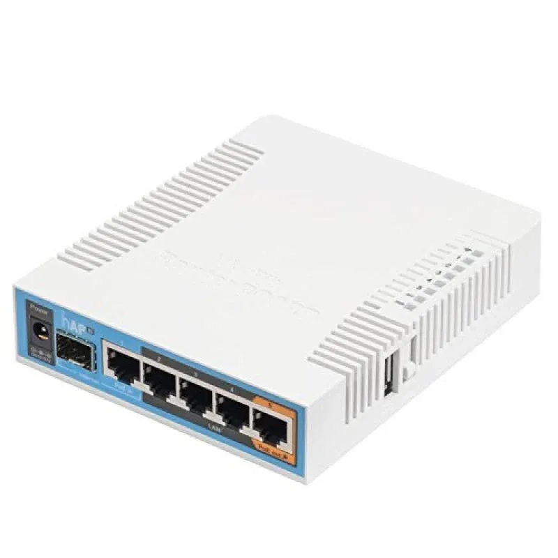 Router MikroTik hAP ac 2.4GHz/5GHz PoE Branco (RB962UiGS-5HacT2HnT)