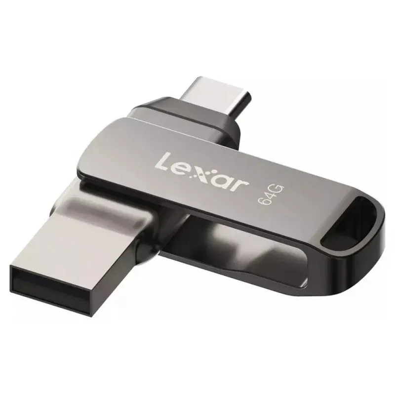 Pen Drive Lexar JumpDrive D400 Unidade USB-C 3.2 64GB Cinzenta