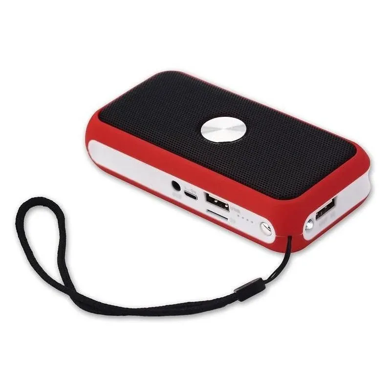 Cradia DS-716 Coluna Bluetooth Vermelha