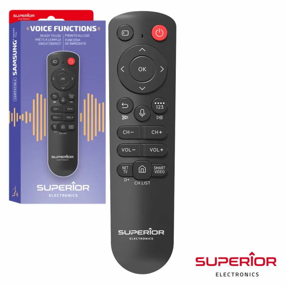 Comando SUPERIOR Universal para TV Samsung Smart LCD/LED com Voz