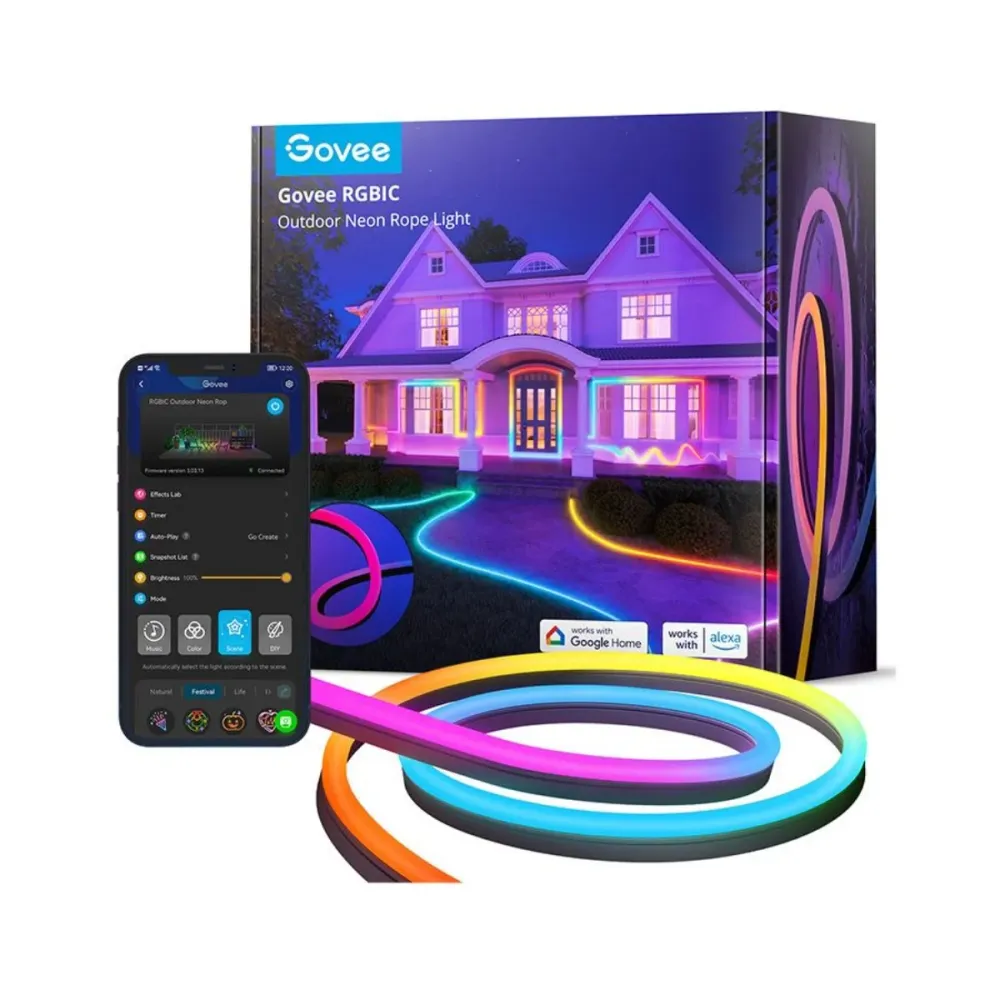 Fita de Luzes LED Govee H61A8 Neon Exterior WiFi + Bluetooth 10m