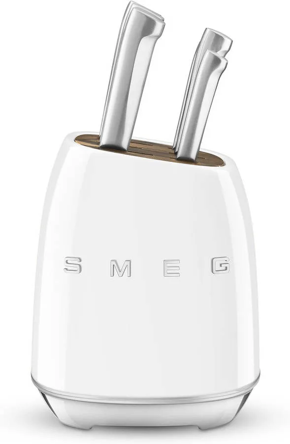 Bloco de Facas SMEG Anni 50 KBSF02WH (6 Unidades - Branco)