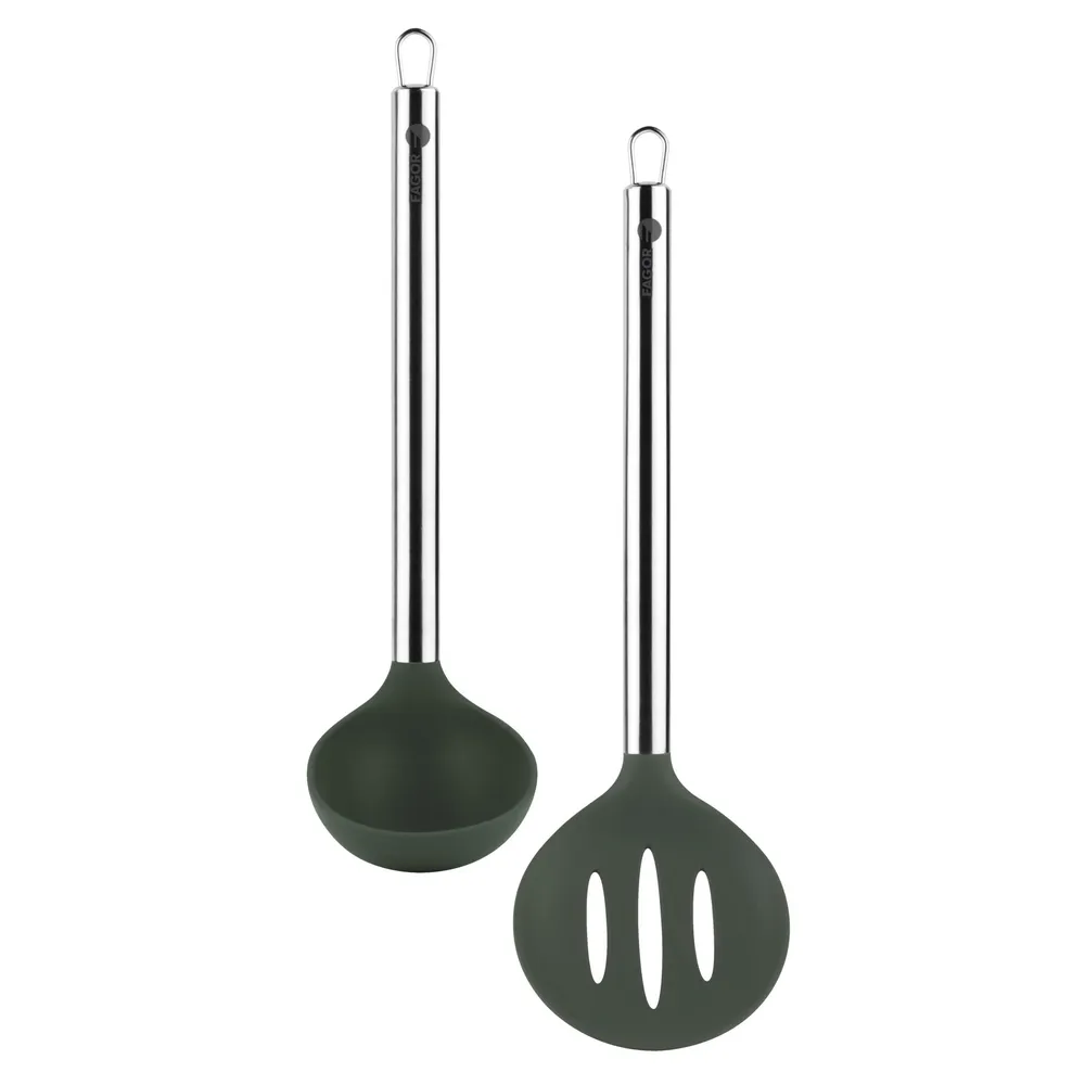 Conjunto Colher/Espuma Fagor Utensilios De Cozinha Melier