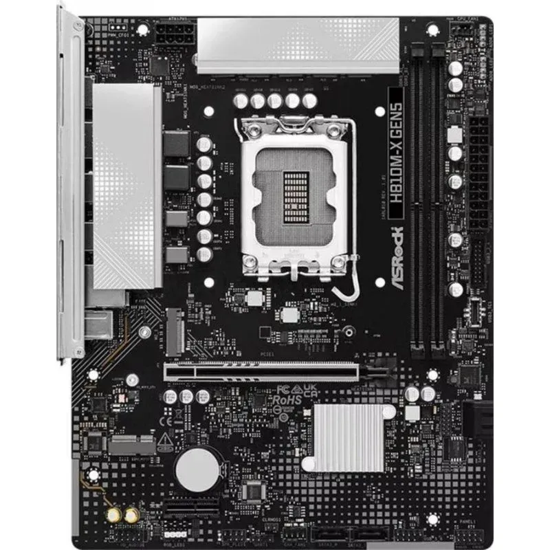 Motherboard ASRock H810M-X Gen5 Intel H810 LGA1851 DDR5 Micro ATX DisplayPort