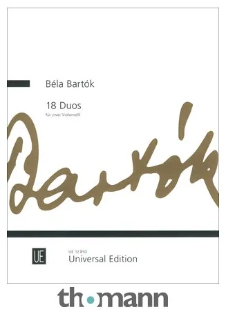 Universal Edition Bartók 18 Duos Cello