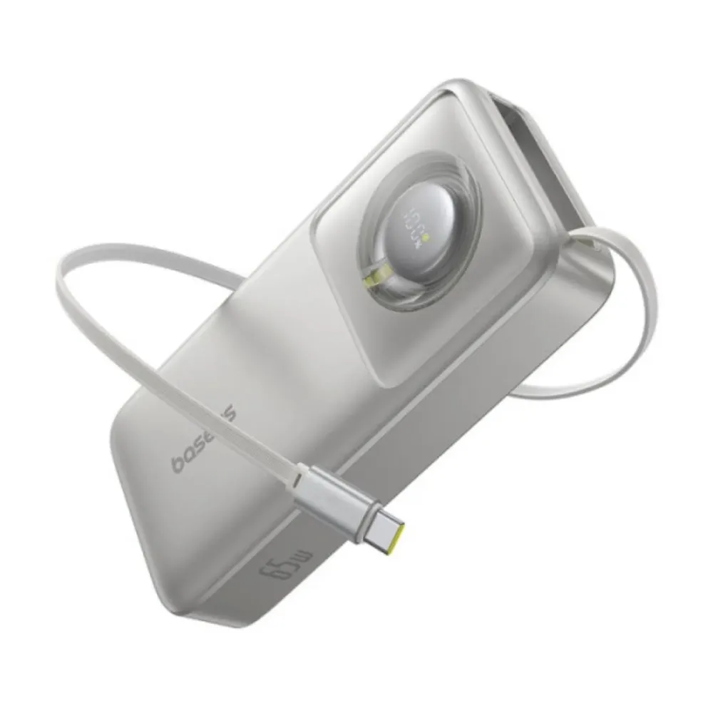Powerbank Baseus Free2Pull Fast Charger 65W Cinzenta