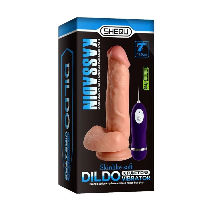 Vibrador realista control remoto kassadin 17.5 cm