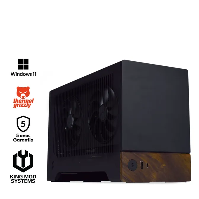 Computador King Mod Gamer-PC Mini Edition Ryzen 7 9800X3D 32GB DDR5 2TB RTX 5080 WiFi W11 V5
