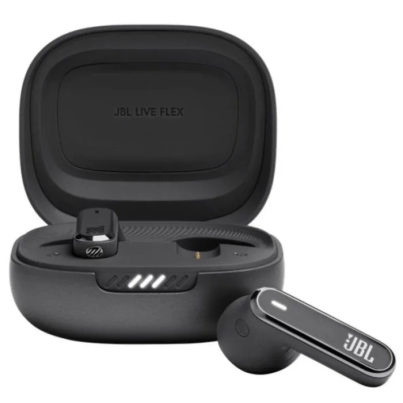 Auriculares Bluetooth True Wireless JBL Live Flex (In Ear - Microfone - Preto)