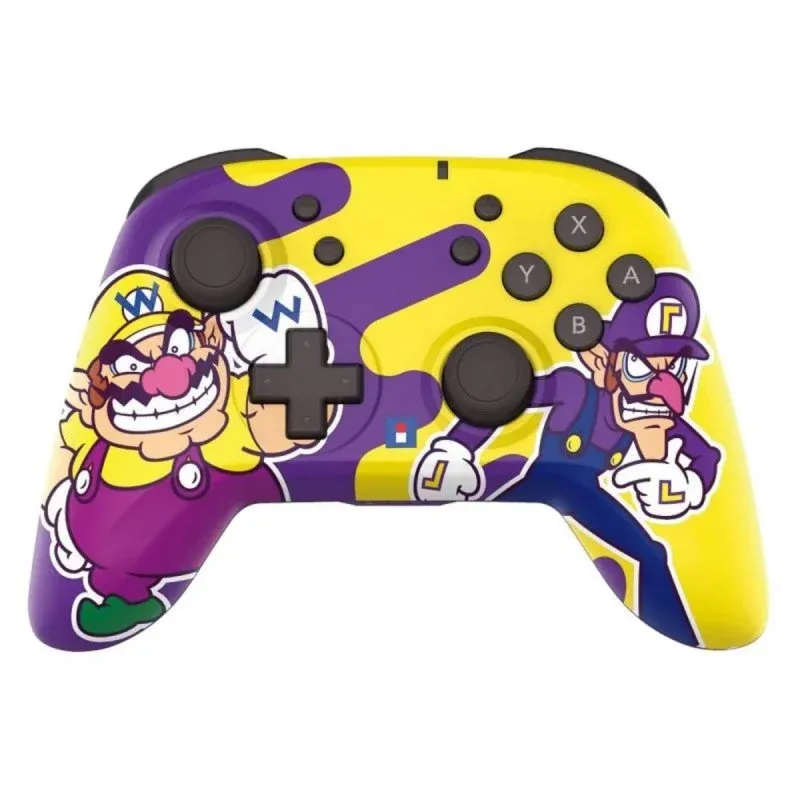 Comando Hori Nintendo Switch Wireless Horipad Wario & Waluigi sem fios, ergonomia e botões personalizáveis