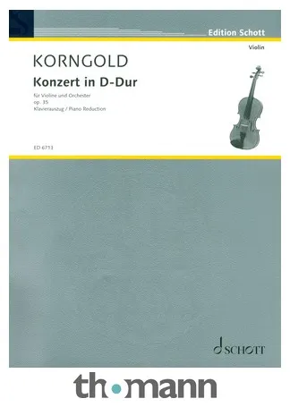 Schott Korngold Konzert op. 35 Violin