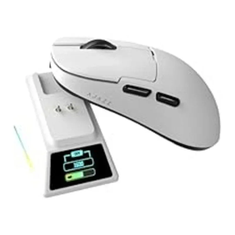Ratón AJAZZ AJ159 PRO RF Wireless Bluetooth USB-C 26000 DPI Branco