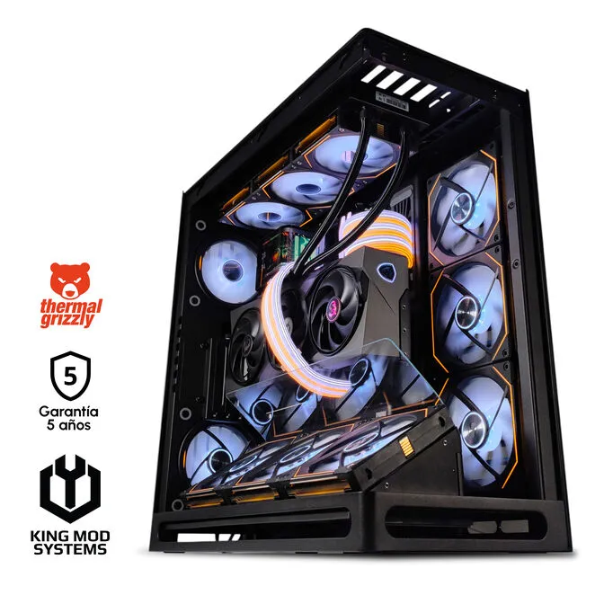 Computador King Mod Gamer-PC Ryzen 7 9800X3D 64GB DDR5 2TB RTX 5090 WiFi W11