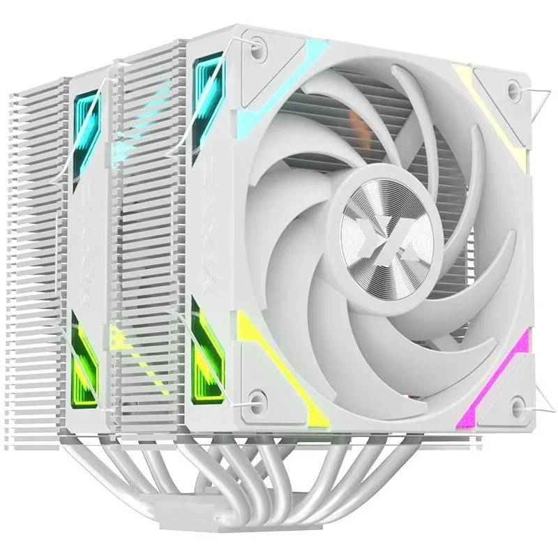 Cooler CPU XYZ Thermax 6 DUO A-RGB Cooler a Ar para Socket AM4/AM5/LGA1700 Dual 120mm com Iluminação ARGB