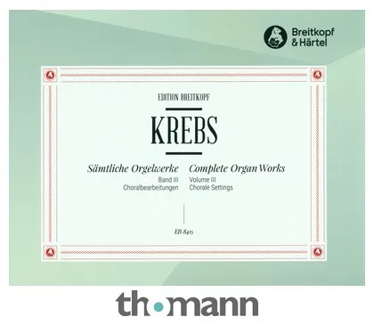 Breitkopf & Härtel Krebs Orgelwerke III
