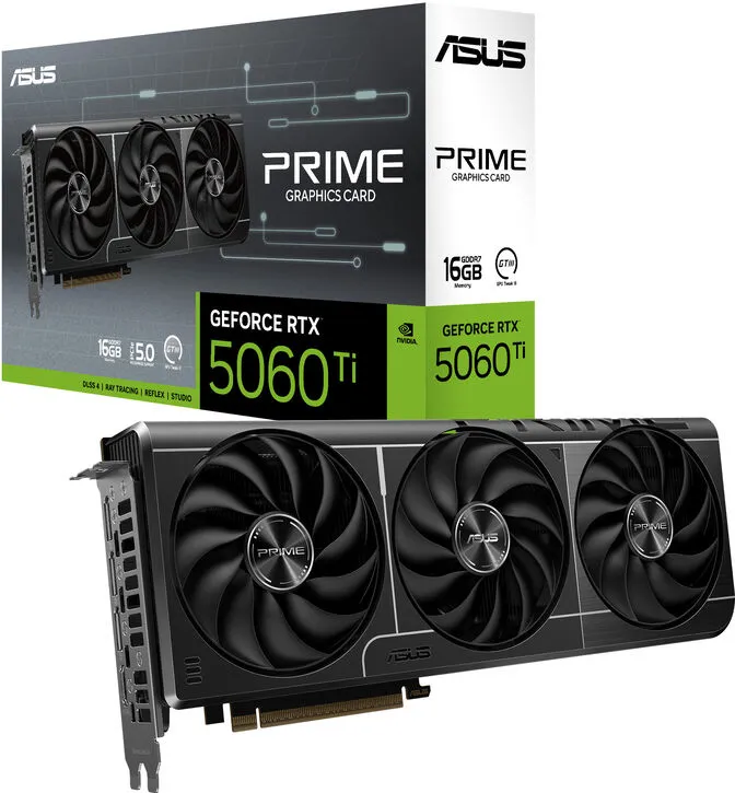 Gráfica Asus GeForce® RTX 5060 Ti Prime 16GB GDDR7 DLSS4