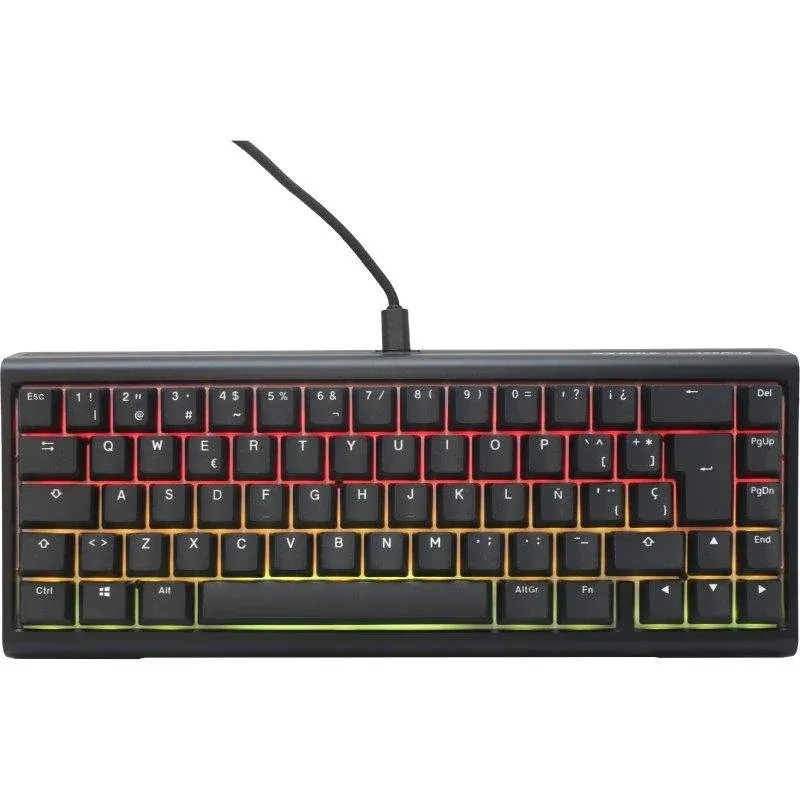 Teclado Ducky Tinker65 65% RGB Black MX-Brown (es) compacto retroiluminado