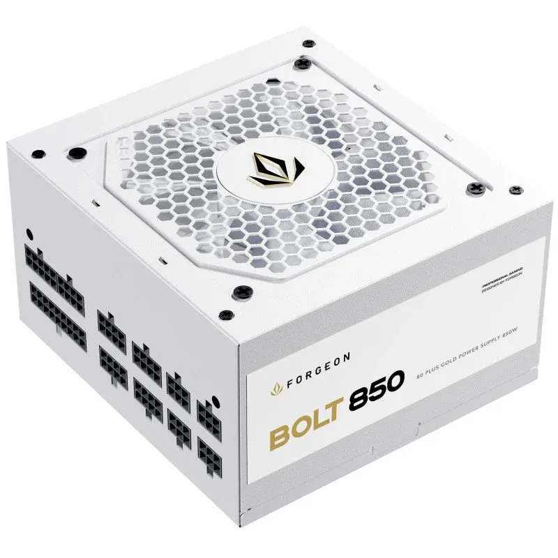 Fonte Alimentação Forgeon Bolt PSU 850W Gold Full Modular Branca