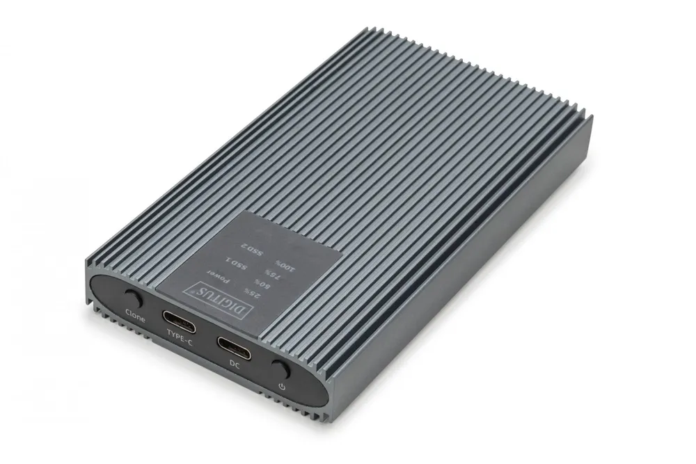Caixa/Estação de clonagem USB 3.1 Tipo C para SSDs M.2 NVMe DA-71559
