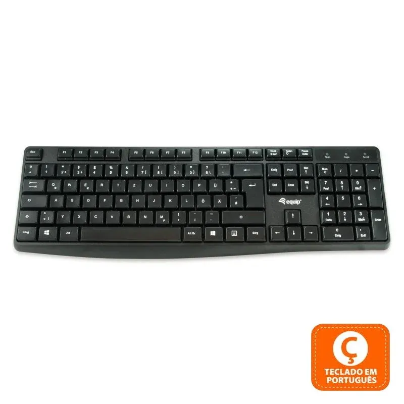 Equip 245212 Teclado USB Preto (PT)